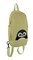 Sleepyville Critters Beige Canvas Peeking Penguin Backpack or Sling Bag Small